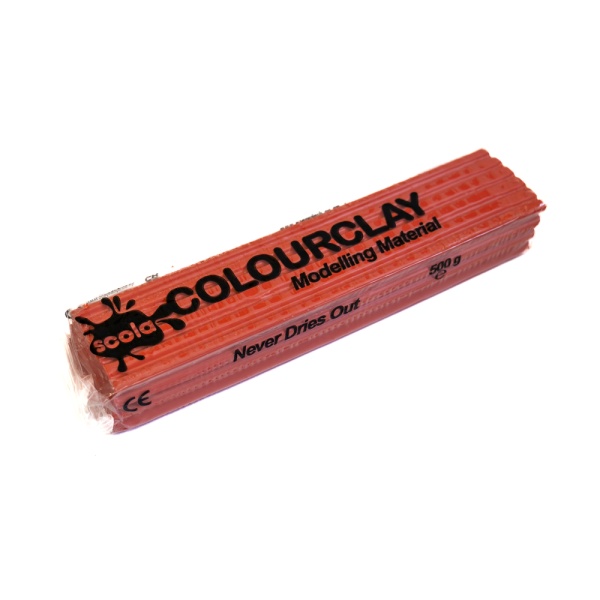 Colour Clay Modelling Clay (plasticine) - Light Red